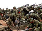 解放军“砺兵--2008”演习进行实兵训练[组图]