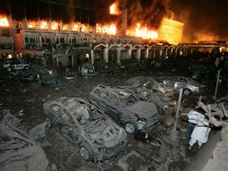 巴基斯坦首都发生恐怖袭击事件 万豪酒店爆炸[组图]