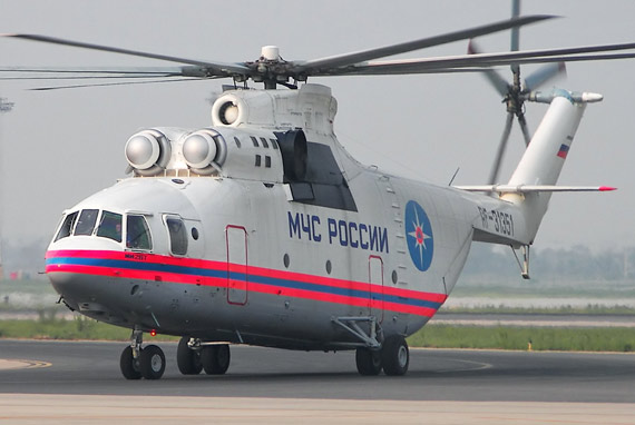 參與中國地震救災的俄制米-26T重型直升機
