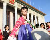 少数民族女代表的亮丽风采
