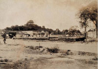 景山远景 佚名摄于1900年左右 蛋白纸基