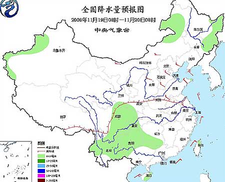 未来三天中国中东部大部分地区气温将逐渐回升