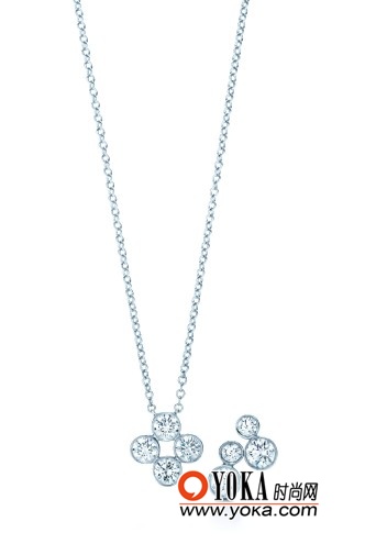 Tiffany Swing钻石吊坠和耳环
