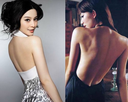 Asian Beauty Girls Showing Back Sides