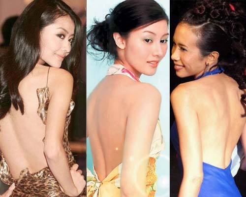 Asian Beauty Girls Showing Back Sides