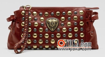 红色Babouska皮革手包 $1,350.00