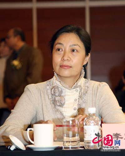 中國網副總編輯李雅芳出席了此次活動，並揭曉了2008年度國內十大新聞。 中國網 攝影 楊佳