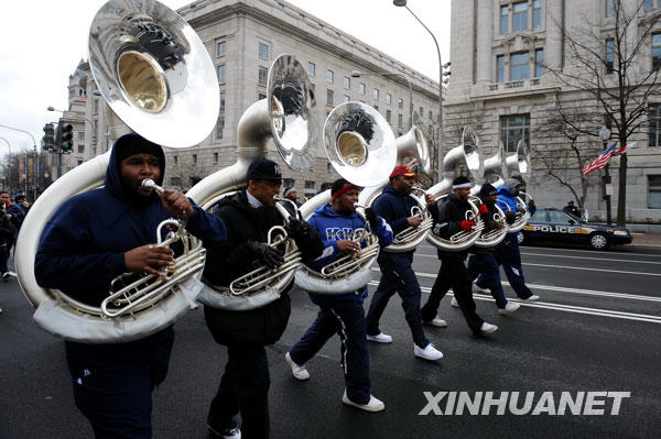 奥巴马,彩排,当选总统,替身,华盛顿,美军士兵,三军仪仗队,宣誓就职,走位,典礼