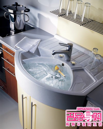 家居消费:厨房“俏佳人”三种小资水槽 家居消费:厨房“俏佳人”三种小资水槽