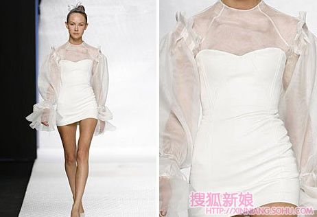 2009年欧洲T台婚纱流行趋势览 2009年欧洲T台婚纱流行趋势览