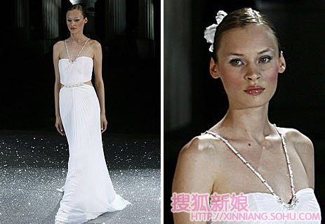 2009年欧洲T台婚纱流行趋势览 2009年欧洲T台婚纱流行趋势览