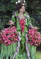 用花果叶菜做的衣服