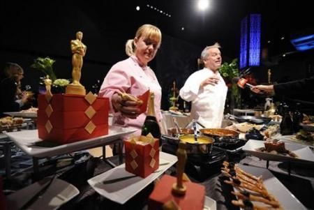 奥斯卡晚宴美食曝光 大马哈鱼巧变小金人