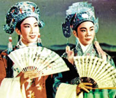 袁雪芬饰祝英台 范瑞娟饰梁山伯 1953年剧照