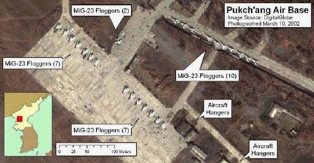 韩媒称朝鲜在火箭发射场附近部署米格-23战机[图]