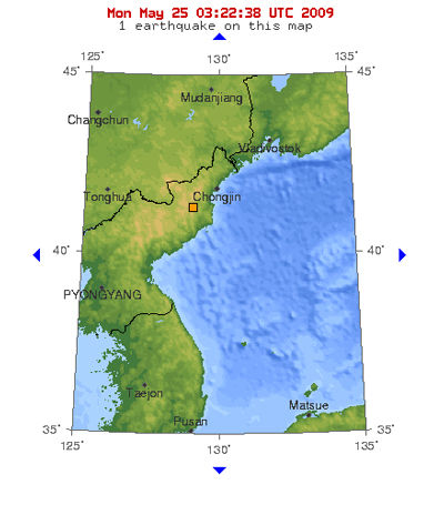 美国地质调查局全球地震监测网检测到的朝鲜地下核试验