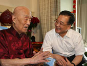 季羨林大師與溫家寶總理