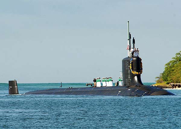 美国最新核攻击潜艇进驻珍珠港意图威慑中国[组图]