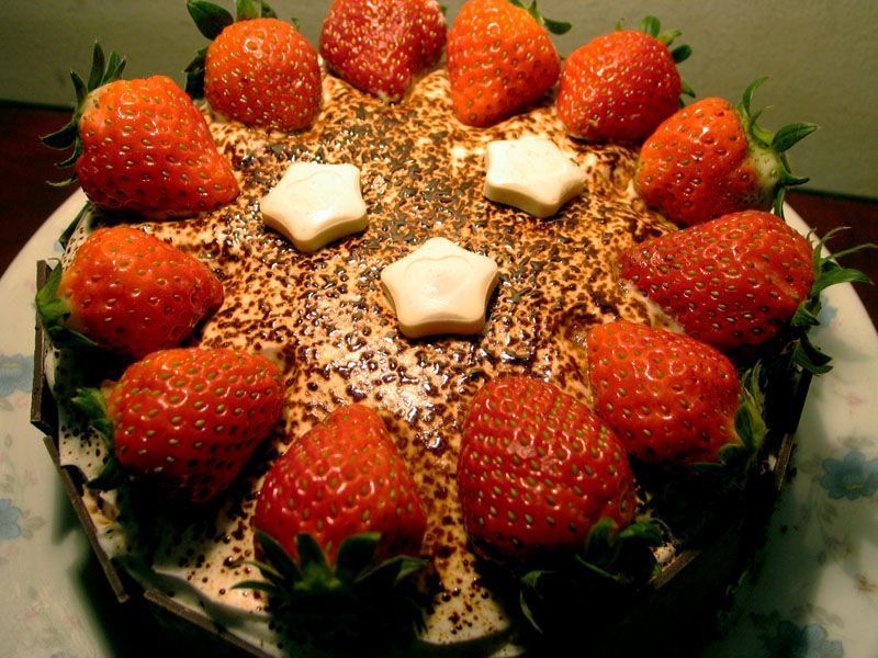 甜蜜的草莓蛋糕