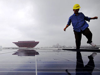国内最大单体太阳能屋面亮相上海世博园区[组图]