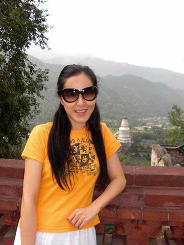 素颜曾黎的山西之旅 写自己的游记(组图)