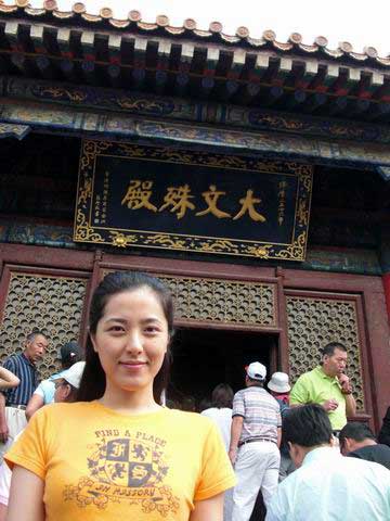 素颜曾黎的山西之旅 写自己的游记(组图)