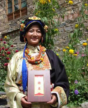 比天仙妹妹还漂亮的藏族'白菜公主'(图)