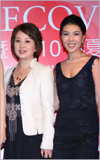 《时尚芭莎》主编苏芒来到爱慕现场助阵