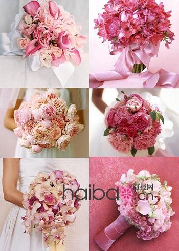 粉嫩新娘首选15款最新样式手捧花