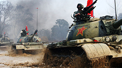 合成战斗群亮相“铁骑—2009”实兵演习