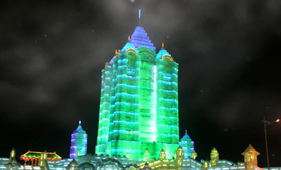 高清大图：哈尔滨冰雪大世界实拍