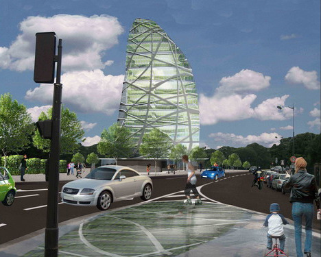 26种垂直农场设计方案:空中农场可自给自足