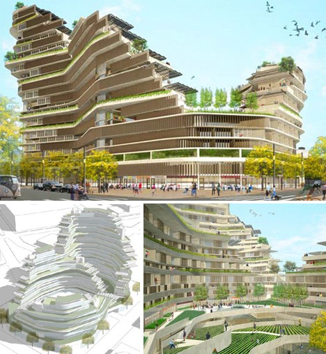 26种垂直农场设计方案:空中农场可自给自足