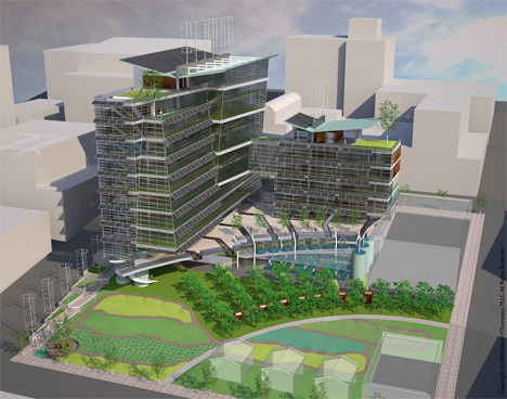 26种垂直农场设计方案:空中农场可自给自足