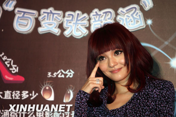 张韶涵在其2010年北京演唱会的新闻发布会上