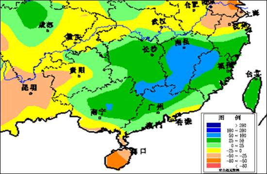 五月以来我国江南华南大部降雨量在200毫米以