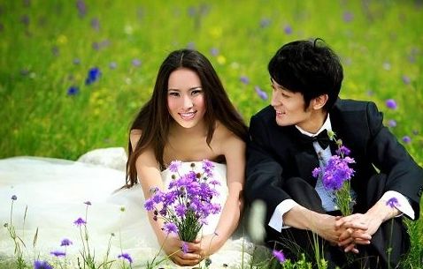 女生照摆pose大全图片_照婚纱相如何摆pose