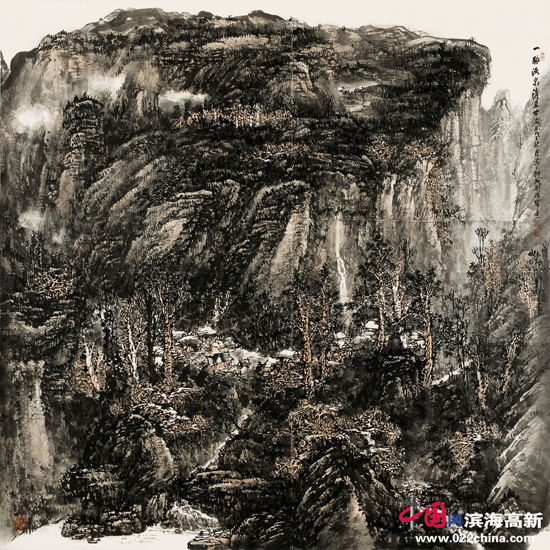 国画名家刘皓做客中国网·滨海高新访谈实录