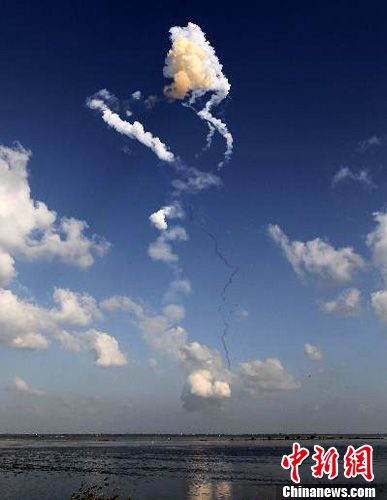 12月25日，印度一颗新型通信卫星在印度南部发射升空后发生爆炸。来源：中国新闻网