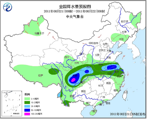 冷空气南下 中国南方高温开始缓解 