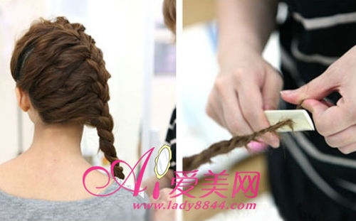 组图:时尚编发发型 三种盘发的扎法图解- 中国