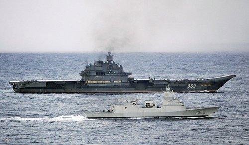 俄罗斯航母编队抵达叙利亚塔尔图斯港