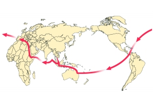 劳拉的航海路线图。新京报制图/赵斌