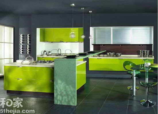 整体厨房绿色kic整体厨房图片3
