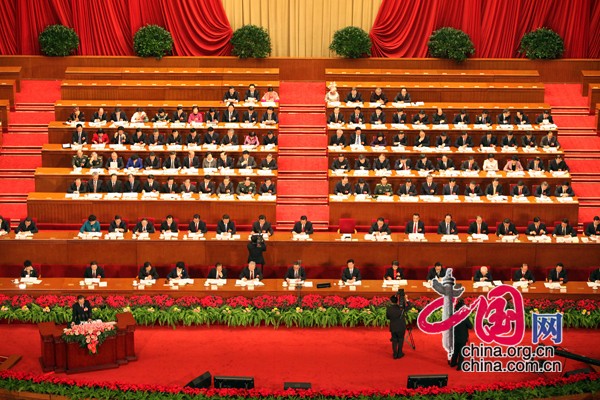第十一屆全國人民代表大會第五次會議在北京人民大會堂開幕 中國網 楊佳