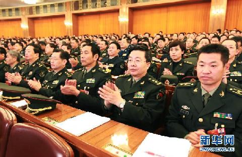 3月5日，第十一届全国人民代表大会第五次会议在北京人民大会堂开幕。这是全国人大代表出席开幕会。 新华社记者 李刚 摄