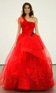 Vera Wang 2013春夏新款'火紅新娘'