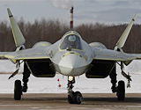 俄公開未來前線系統第三架T-50原型機試飛圖集
