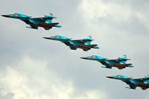 俄空军百年庆航空秀：空军发展史大巡礼