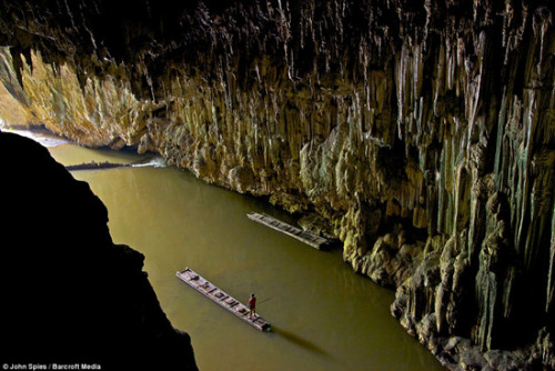 探秘泰國天然地下洞穴[組圖]